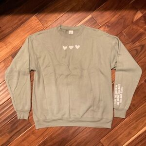 Hanes Sage Crewneck “Self Love” Sweatshirt